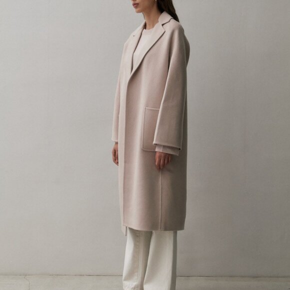 The Curated "The Classic Coat" in Bone, Size Small - Picture 3 of 9